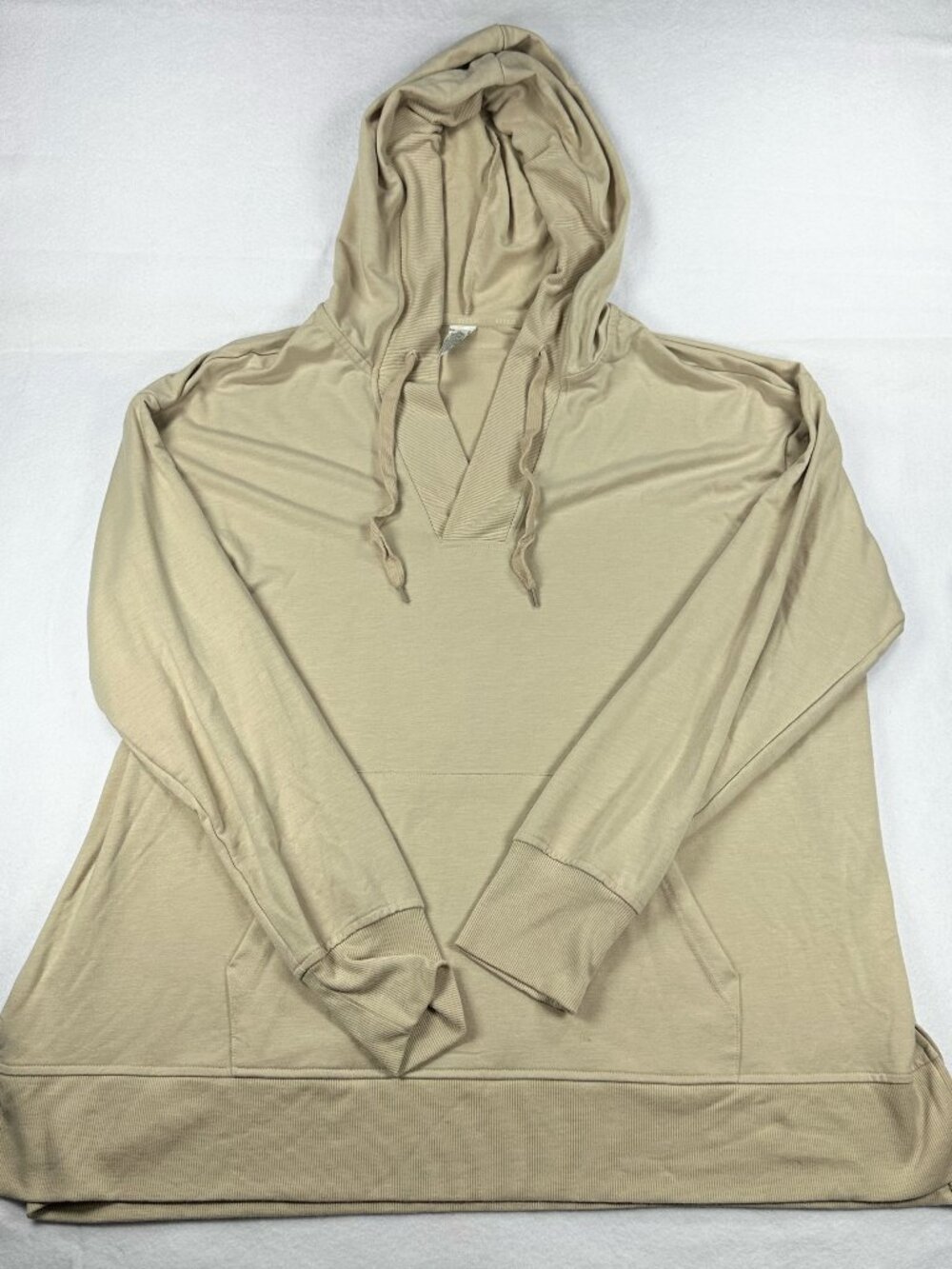 RBX French Terry Hood Lightweight Sand Women’s Sz 2X Casual Athletic Sport
